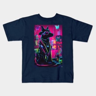 Neon dog doctor Kids T-Shirt